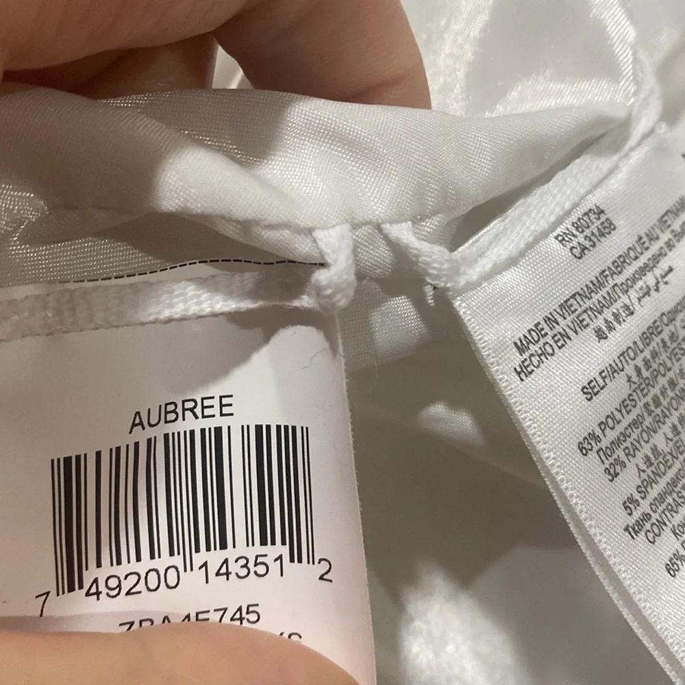 BCBG Maxazria White Aubree White Draped Blazer - Picture 4 of 10